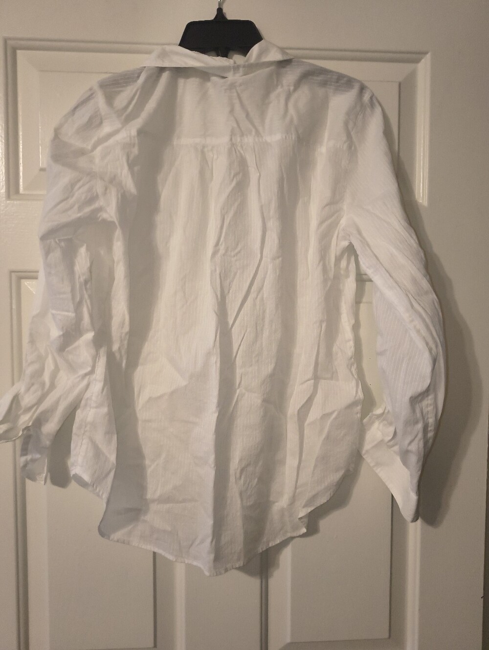 Ann Taylor Factory Button-Front Shirt – White – Size M - Picture 3 of 4